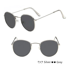 Women's Classic Round Metal Sunglasses