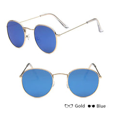 Women's Classic Round Metal Sunglasses