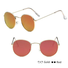 Women's Classic Round Metal Sunglasses