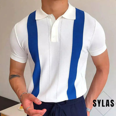 Men's Short-Sleeve Knitted Polo