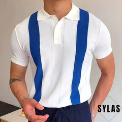 Men's Short-Sleeve Knitted Polo