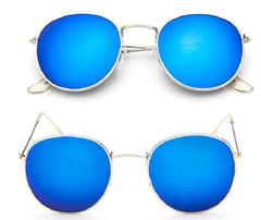 Women's Classic Round Metal Sunglasses