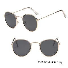 Women's Classic Round Metal Sunglasses