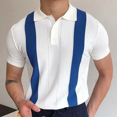 Men's Short-Sleeve Knitted Polo