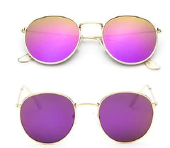 Women's Classic Round Metal Sunglasses