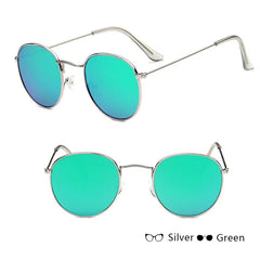 Women's Classic Round Metal Sunglasses