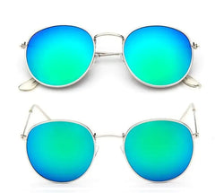 Women's Classic Round Metal Sunglasses